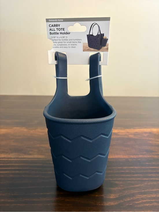 Kirkland Signature Handbags - Kirkland’s Home Carry All Tote Bottle Holder Navy Blue New
